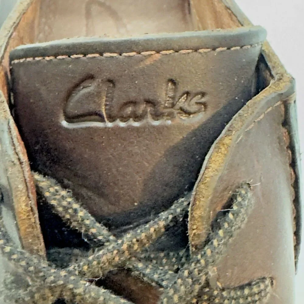 Clarks Active Air 37322 Shoes Men's 9M Dark Brown Leather Lace Up Derby Oxford